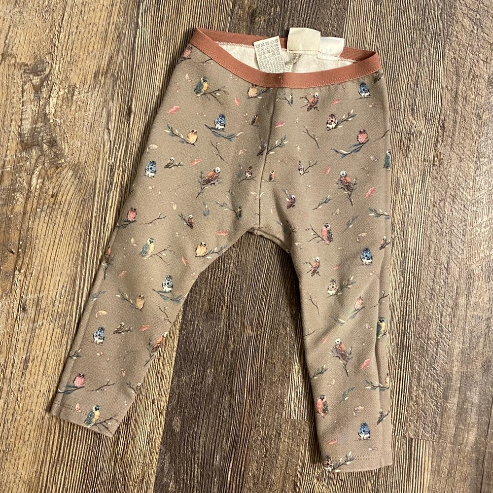 Baby Girl Zara Bird Print Pants